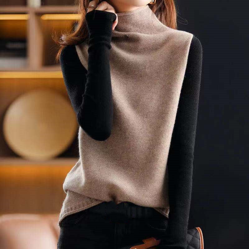 Women's Turtleneck Solid Color Pullover Bottoming Shirt