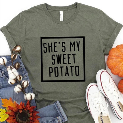 Men's And Women's Fashion Letter Print Short Sleeve