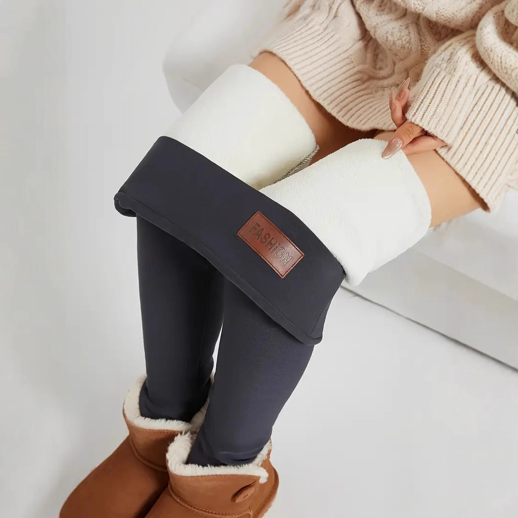 Simple Solid Color Casual Thickening Sports Leggings