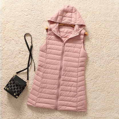 Fall Winter Hooded Korean Lightweight Down Jacket