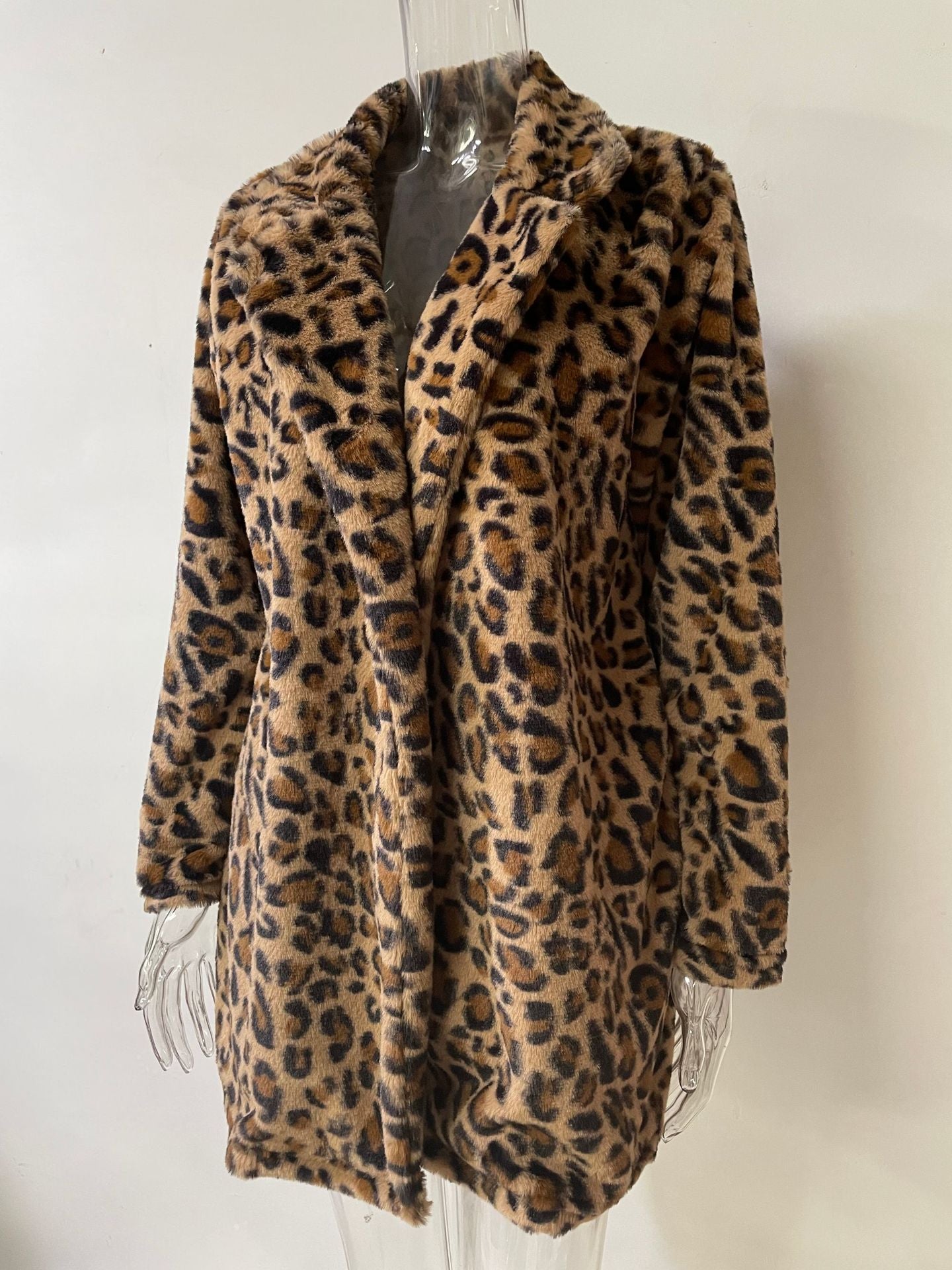 Loose Furry Coat With Pockets