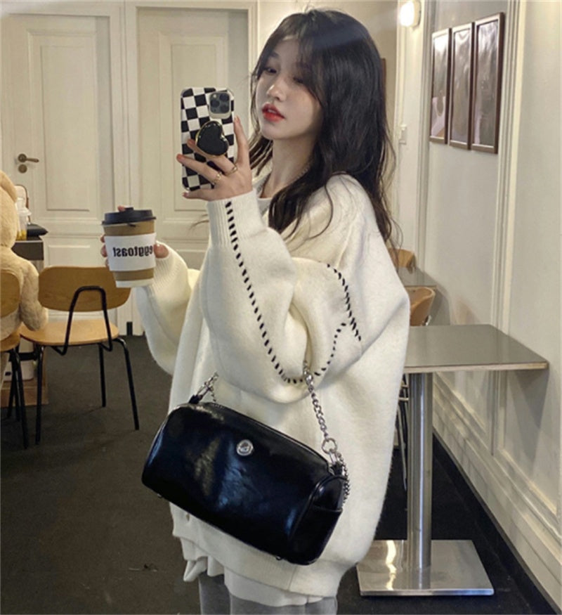 Lazy Wind Sweater Loose Niche Cardigan Coat