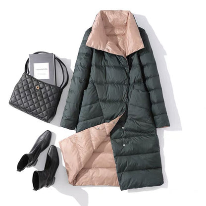 Extended down jacket