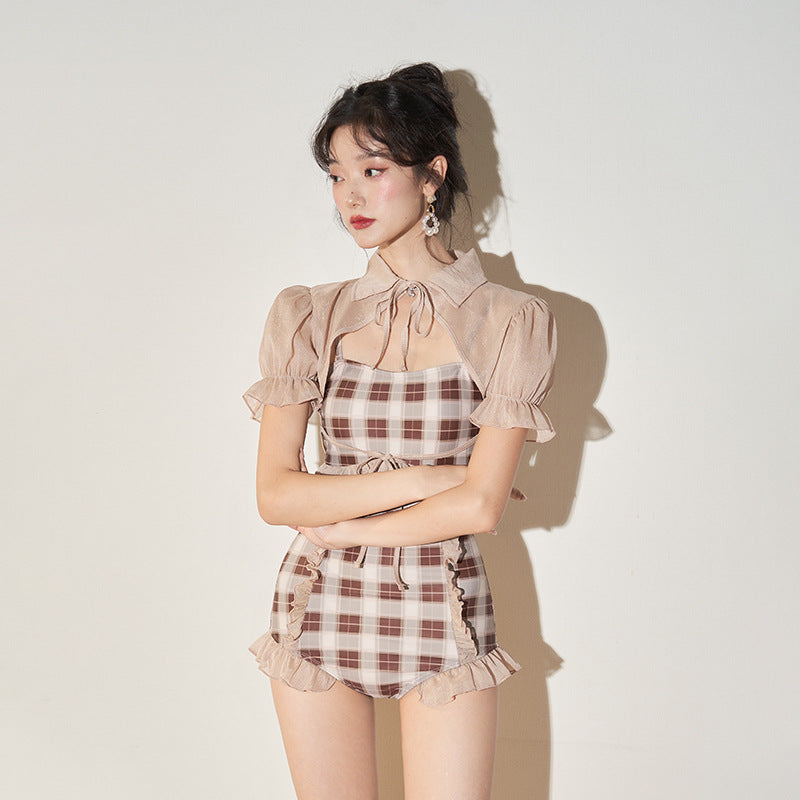 Hot Spring Vacation One Piece Swimsuit Female