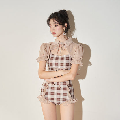Hot Spring Vacation One Piece Swimsuit Female