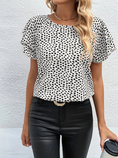 Spring And Summer New Fashion Print Top