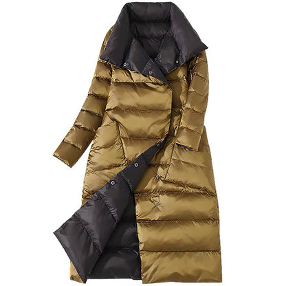 Extended down jacket