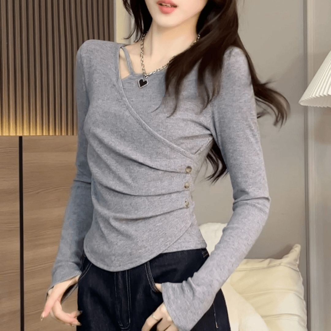 Double-sided Thread Dralon Bottoming Shirt Plus Size
