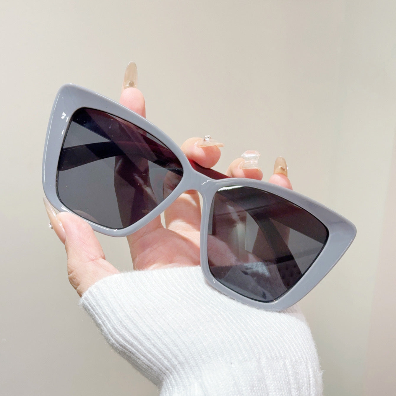 Versatile Slimming High-grade Sunglasses Large Frame Plain Glasses