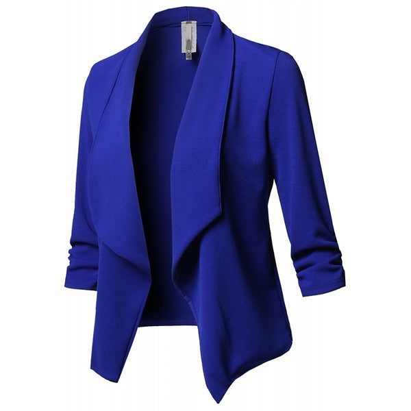 Pleated Solid Color Suit