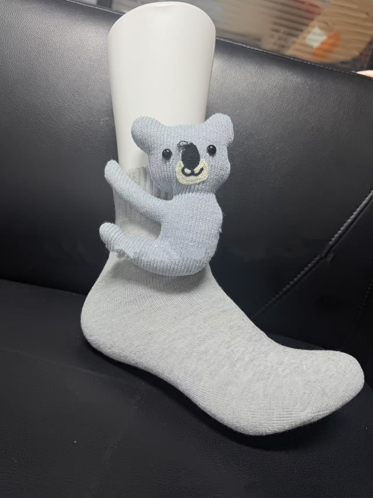 Plush Crochet Animal Cute Animal Socks