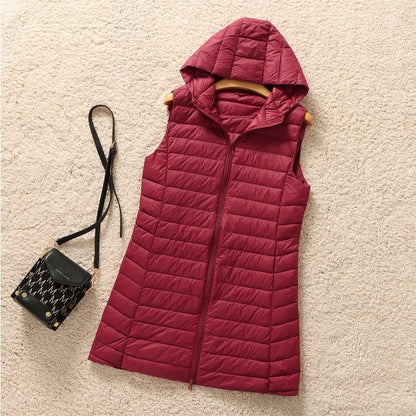 Fall Winter Hooded Korean Lightweight Down Jacket