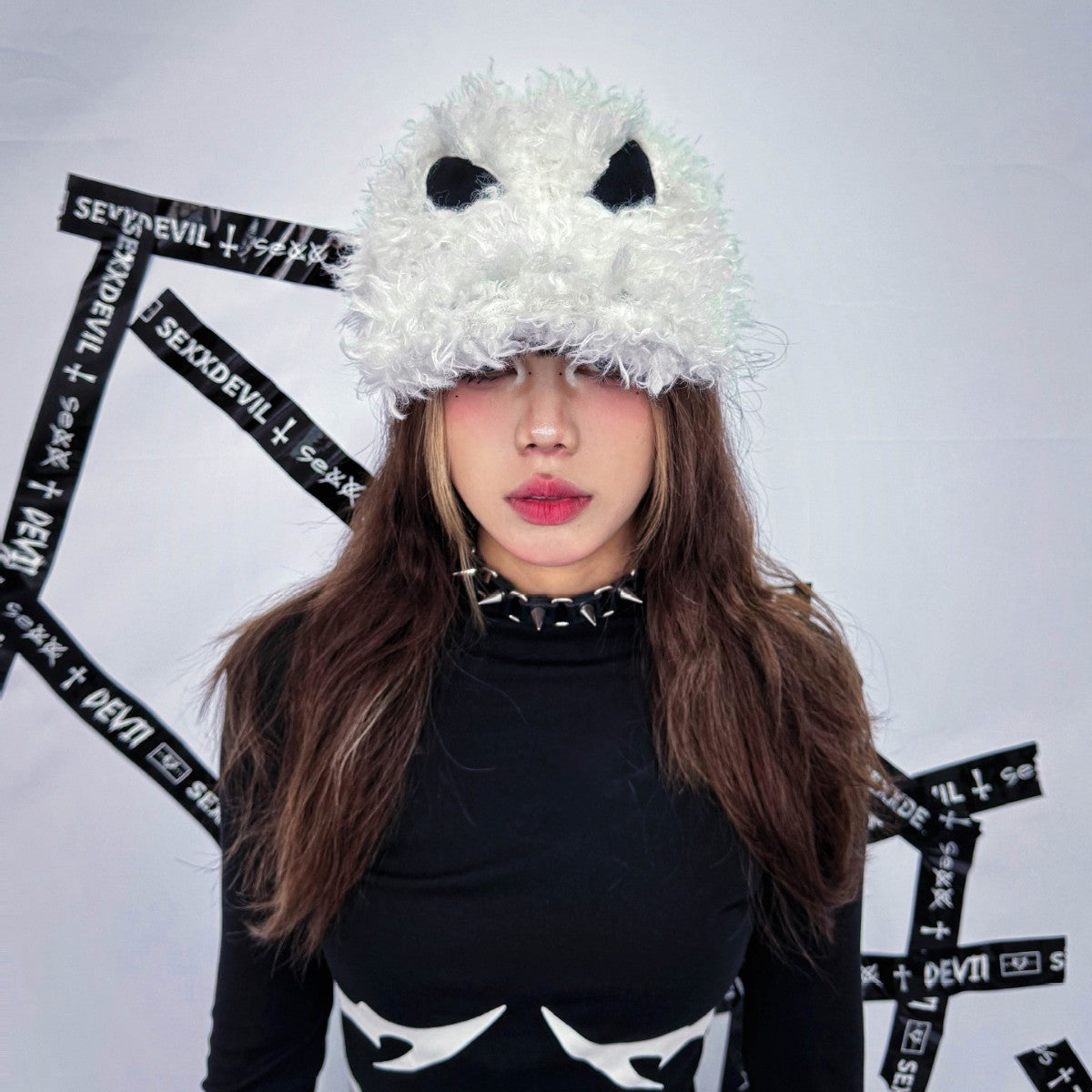 Destroy Devil Fur Hat Female Peaked Cap