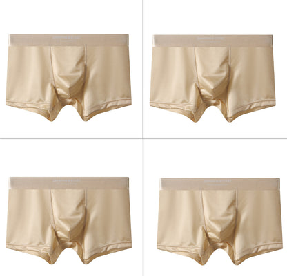 Men's Satin Light Luxury Ice Silk Underwear Summer