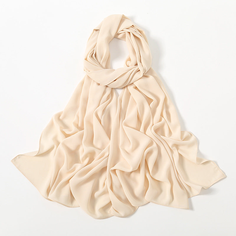 Corner Cathetus All-match Chiffon Headcloth