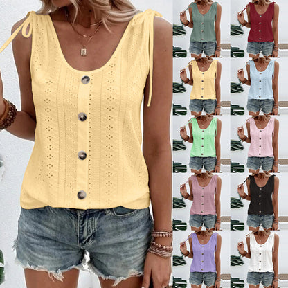 Women's Fashion Casual Solid Color U-neck Undershirt