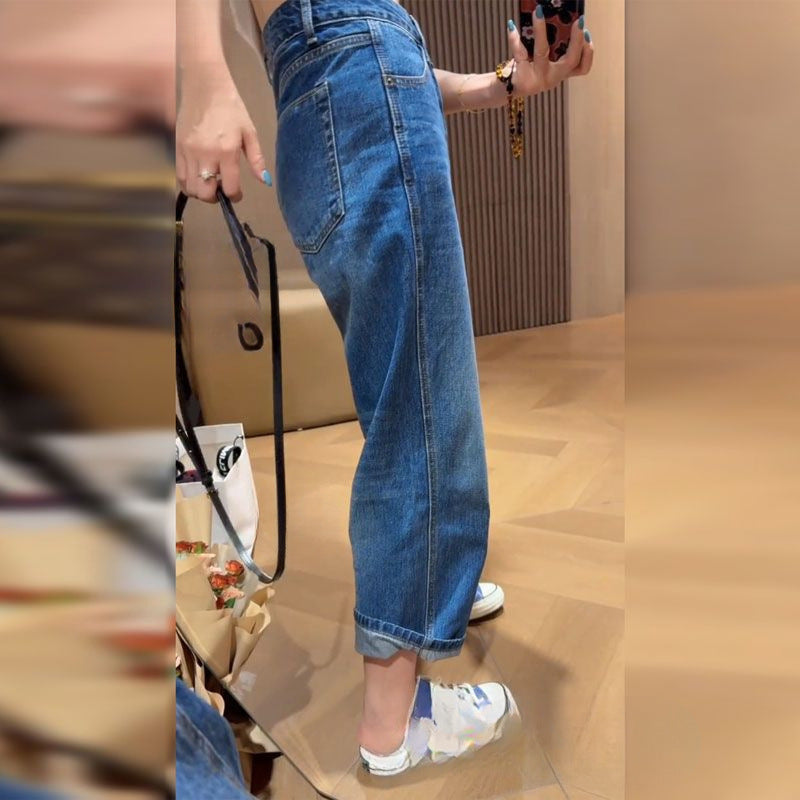 Retro Wide Leg Jeans Women's Small Large Size