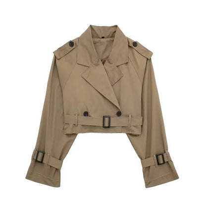 European And American Style Women's Short Cut Windbreaker