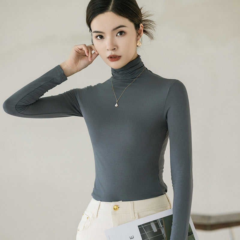 Turtleneck Bottoming Shirt Women's Top Women's Long Sleeve