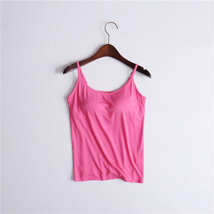 Women's Camisole With Chest Pads Without Wire Cups