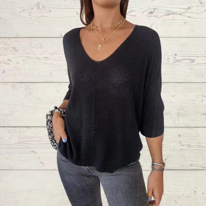 European And American Women's Clothing Short Pullover Top