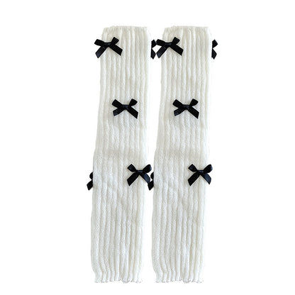 Women's Japanese Sweet Cute Bow Bunching Socks