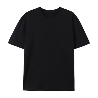 Cotton Round Neck T-shirt Heavy Loose Short Sleeve
