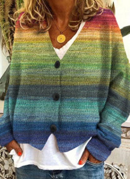 3D Printed Women's Cardigan Sweater Coat