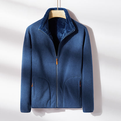 Fashion Outdoor Polar Fleece Double-sided Coral Fleece Jacket