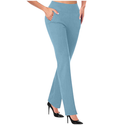 Women's Knitted Long And Micro Flared Side Pocket Pants