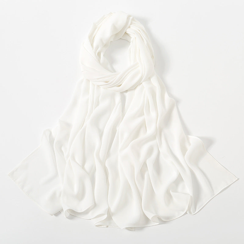 Corner Cathetus All-match Chiffon Headcloth