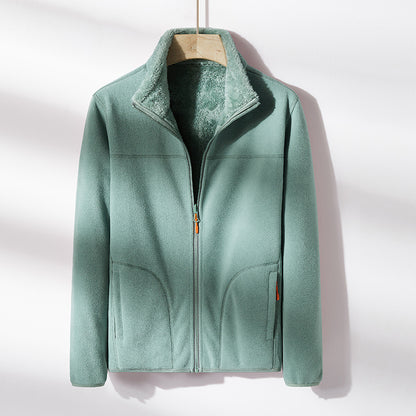 Fashion Outdoor Polar Fleece Double-sided Coral Fleece Jacket