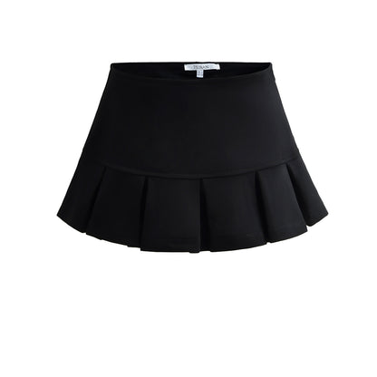 American Hot Girl Style Sexy Low Waist Pleated Miniskirt