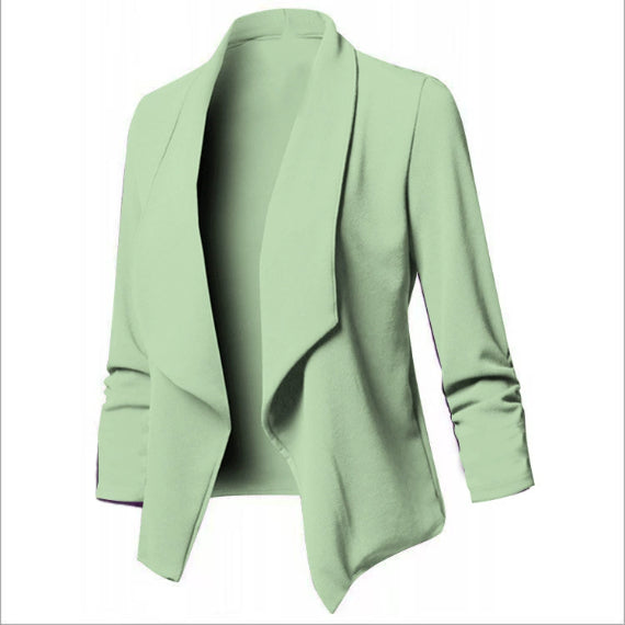 Pleated Solid Color Suit