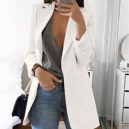 Long sleeve solid color cardigan