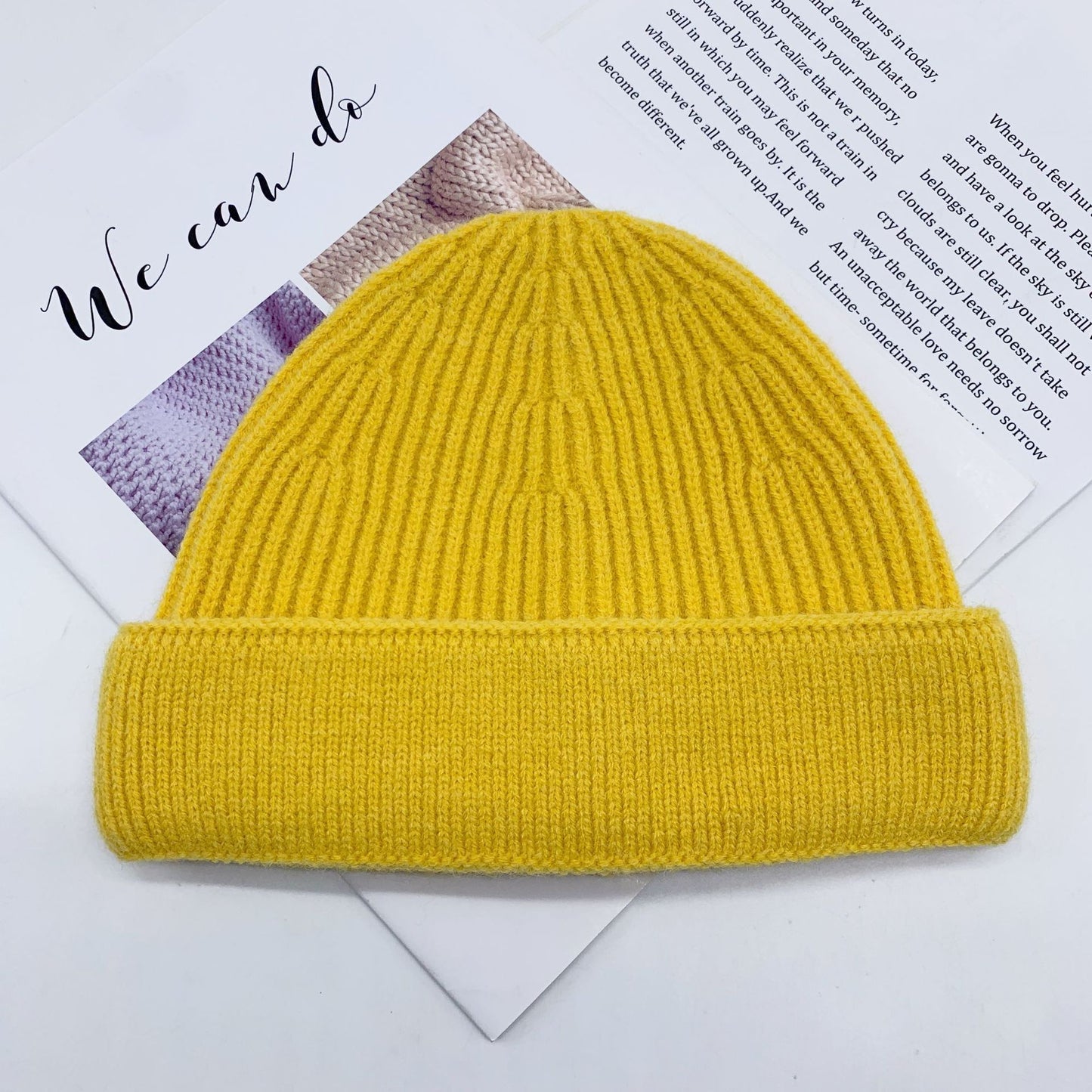 Women's Winter Personalized Big Head Circumference Warm Wool Hat