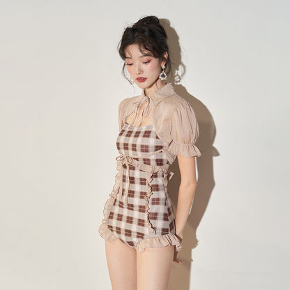 Hot Spring Vacation One Piece Swimsuit Female
