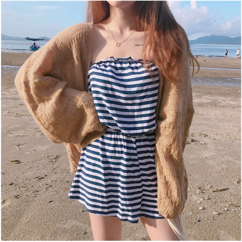 Slim Sun-proof Clothing Short Coat Knitted Cardigan