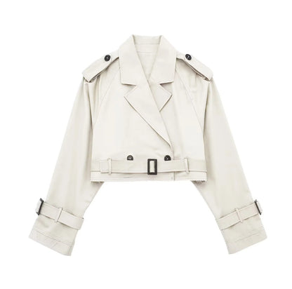 European And American Style Women's Short Cut Windbreaker