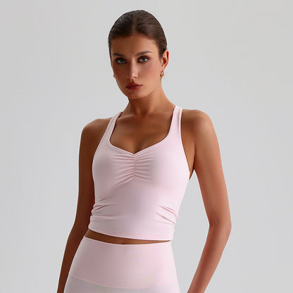 Vest Brushed Quick-drying Outdoor All-matching Running Beauty Back Exercise Underwear