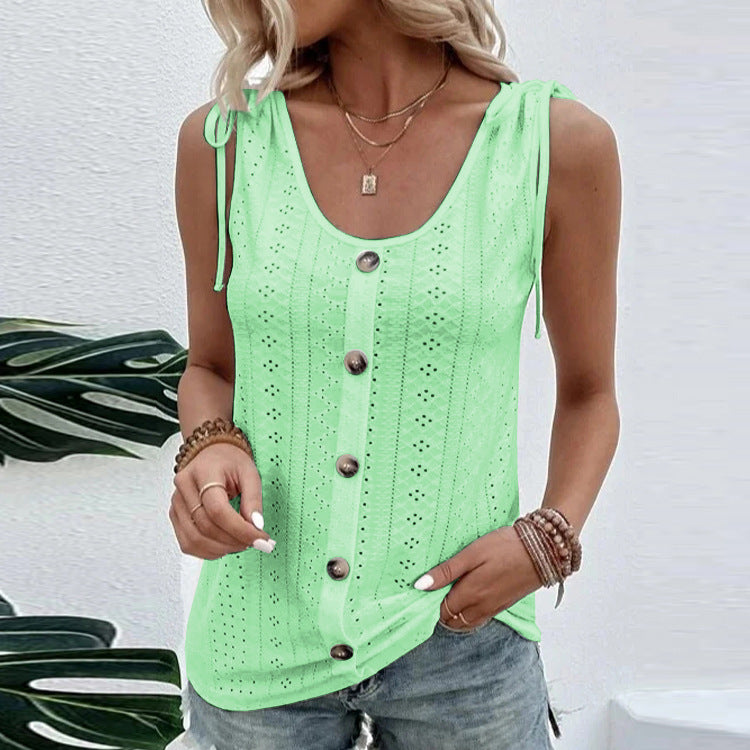 Women's Fashion Casual Solid Color U-neck Undershirt