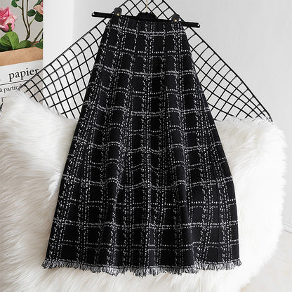 High Waist Swing Dress Over The Knee A- Line