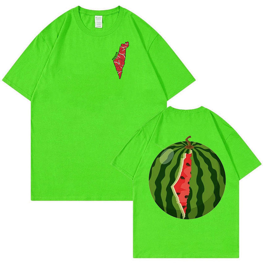 Women's Fashion Watermelon Pattern T-shirt