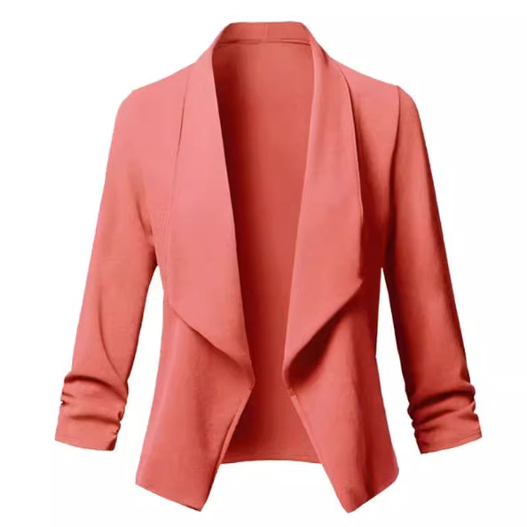 Pleated Solid Color Suit