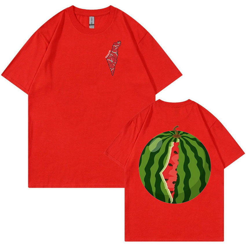 Women's Fashion Watermelon Pattern T-shirt