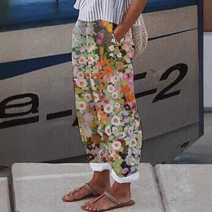 New Casual 3D Digital Printing Drawstring Trousers