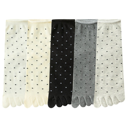 Summer Thin Women's Mid-calf Split Toe Toe Socks