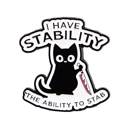 Cat Mi Quotes Brooch Badge For Clothing And Backpacks Stylish Accessories