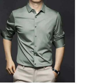 Business High-end Ice Silk Shirt