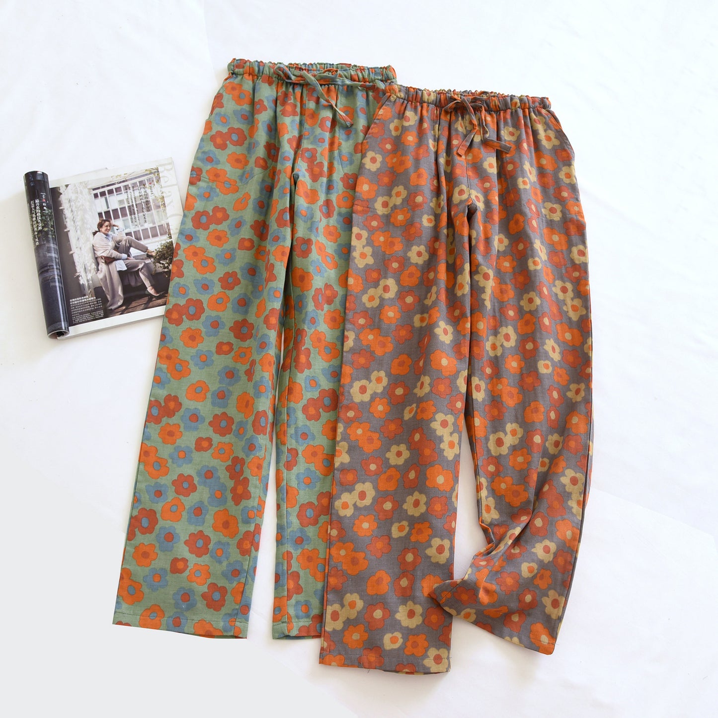 Women's Cotton Thin Home Casual Pants